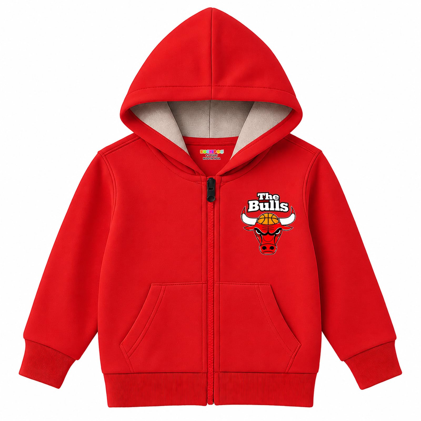 Buy Kuchipoo Boys Zipper Winterwear Hood (KUC-HOD-224, 2-3 Years